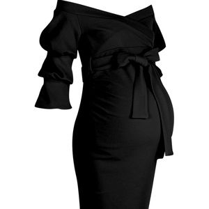 Maternity evening dress size us 4 lots of stretch worn once like brand new